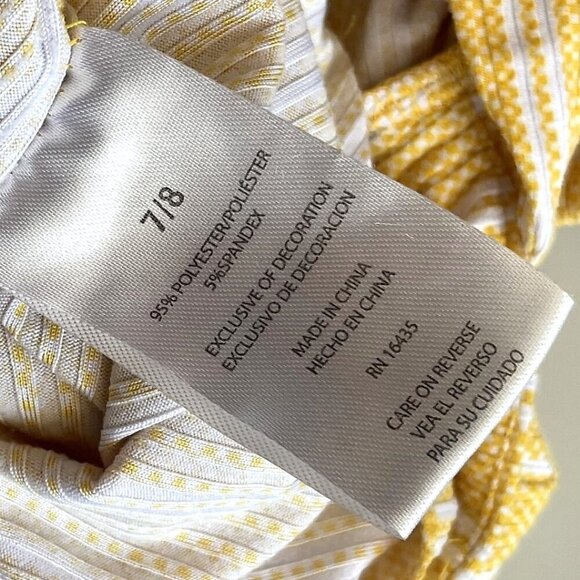 SUNSET SKY YELLOW & WHITE STRIPE JUMPSUIT - Picture 11 of 11